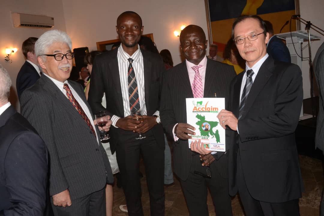 Acclaim Nigeria Magazine with Japanese Envoys.