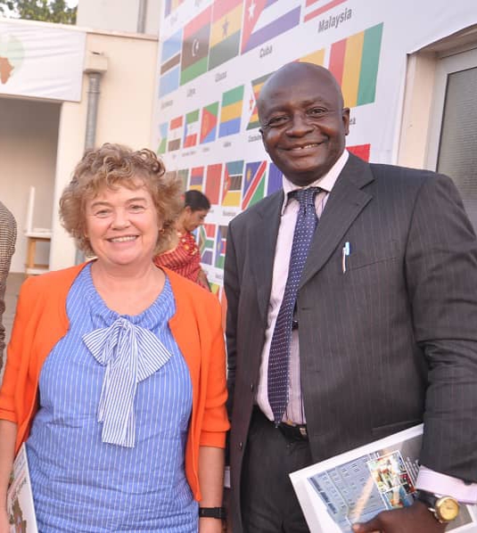ANIM Boss, Mr Olumide Ogunlade with Britain’s High Commissioner to Nigeria, H.E. Mrs Catriona Laing